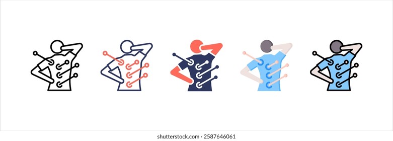 Acupunture Multi Style Icon Set