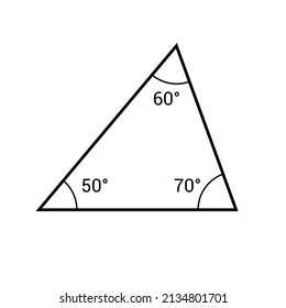 Acute angle triangle in mathematics