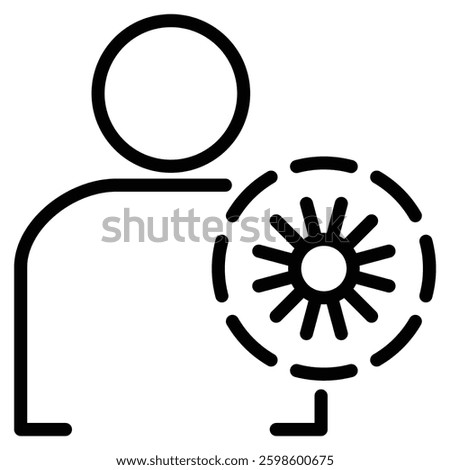 Acute Disease icon line vector illustration