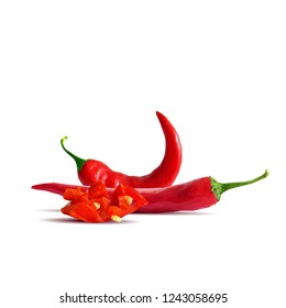 Acute and hot, nutritious and tasty chilli pepper. Symbols of fruits. Elements for label design. Vector illustration. Spices ingredients in triangulation technique. Chilli pepper low poly.