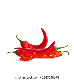 Acute and hot, nutritious and tasty chilli pepper. Symbols of fruits. Elements for label design. Vector illustration. Spices ingredients in triangulation technique. Chilli pepper low poly.