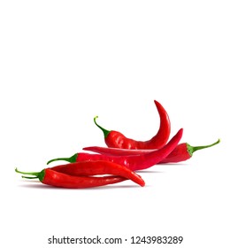 Acute and hot, nutritious and tasty chilli pepper. Symbols of fruits. Elements for label design. Vector illustration. Spices ingredients in triangulation technique. Chilli pepper low poly.