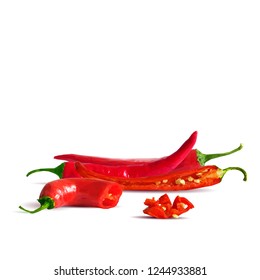 Acute and hot, nutritious and tasty chilli pepper. Symbols of fruits. Elements for label design. Vector illustration. Spices ingredients in triangulation technique. Chilli pepper low poly.