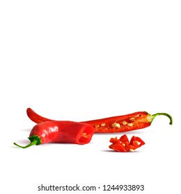 Acute and hot, nutritious and tasty chilli pepper. Symbols of fruits. Elements for label design. Vector illustration. Spices ingredients in triangulation technique. Chilli pepper low poly.