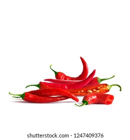 Acute and hot, nutritious and tasty chilli pepper. Symbols of fruits. Elements for label design. Vector illustration. Spices ingredients in triangulation technique. Chilli pepper low poly.