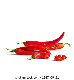 Acute and hot, nutritious and tasty chilli pepper. Symbols of fruits. Elements for label design. Vector illustration. Spices ingredients in triangulation technique. Chilli pepper low poly.