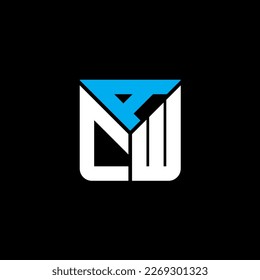 ACW letter logo creative design with vector graphic, ACW simple and modern logo.