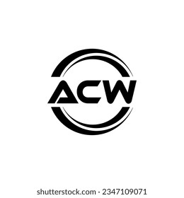 ACW Logo Design, Inspiration for a Unique Identity. Modern Elegance and Creative Design. Watermark Your Success with the Striking this Logo.
