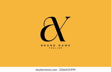 ACX, AXC, CAX, CXA, XCA, XAC, AJX, AXJ, JAX, JXA, XJA, XAJ, AX, XA, JX, XJ, AY, YA, Resumen del diseño del logotipo inicial de la letra monograma