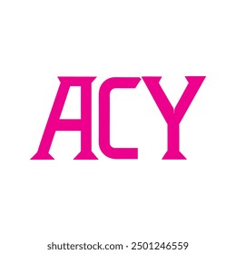 ACY letter logo Creative Design.
ACY monogram Logo Unique Concept Vector.
ACY creative  modern flat abstract  initials letter logo.
