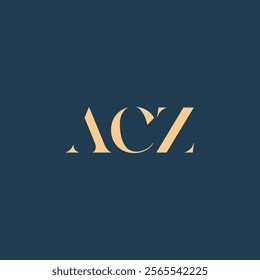 ACZ abstract letter logo design. This logo is designed by three abstract letters.