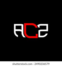 ACZ logo design, ACZ simple and modern logo. ACZ luxurious alphabet design  