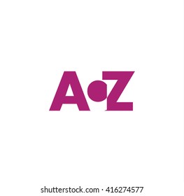 ACZ Logo. Vector Graphic Branding Letter Element. White Background