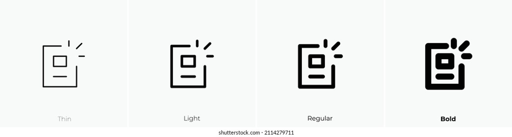 ad 2 icon. Thin, Light Regular And Bold style design isolated on white background