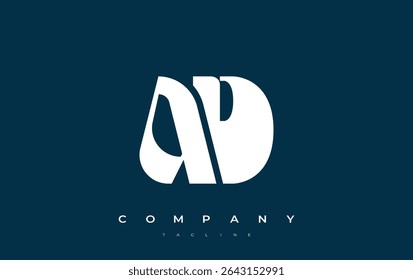 AD Abstract Geometric Logo Design. Modern and elegant logo design with simplistic typography elements, showcasing branding excellence.