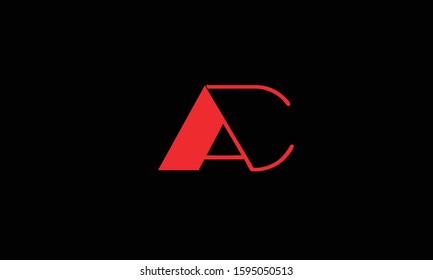 AD abstract vector logo monogram template