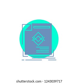 ad, advertisement, leaflet, magazine, page Glyph Icon.