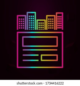 ad, advertising, newspaper nolan icon Simple thin line, outline vector of Marketing and advertising icons for ui and ux, website or mobile application