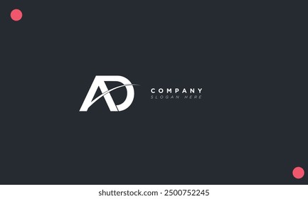 AD Alphabet letters Initials Monogram logo 