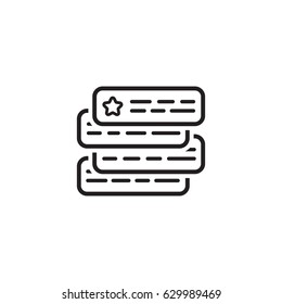 Ad Auction Icon. Flat Design Isolated Illustration. App Symbol or UI element. Couple text ads compete with each other.