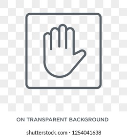 Ad blocker icon. Ad blocker design concept from Marketing collection. Simple element vector illustration on transparent background.
