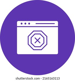AD Blocker icon vector image. Can also be used for Digital Marketing. Suitable for mobile apps, web apps and print media.