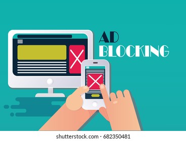 Ad Blocking Concept