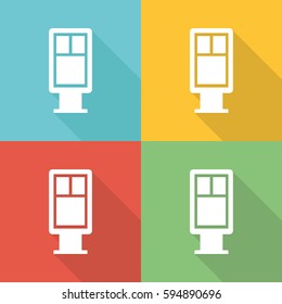 AD Campaign Flat Icon Concept