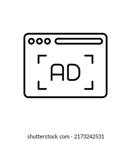 AD Campaign Icon In Vector. Logotype