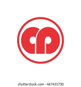 ad or cd letter in a circle logo