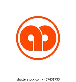 ad or cd letter in a circle logo