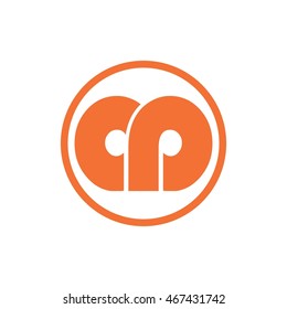 ad or cd letter in a circle logo