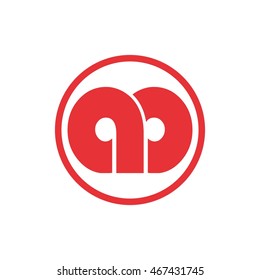 ad or cd letter in a circle logo