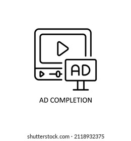 Ad Completion Vector Outline icons for your digital or print projects.