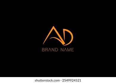 AD, Creative letter AD vector design featuring modern and professional styles, ideal for logos, branding, and print. High-quality, scalable artwork ready for download and use.

