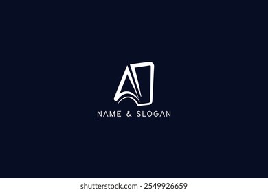 AD creative letter,  AD vertical vector design featuring modern and professional styles, ideal for logos, branding, and print. High-quality, scalable artwork ready for download and use.