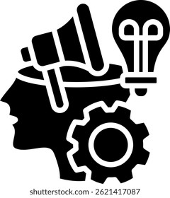 Ad Creatives Icon Glyph Vector Illustration