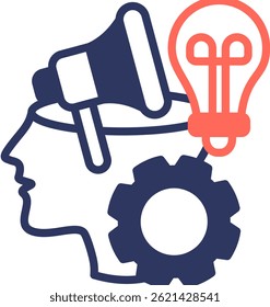 Ad Creatives Icon Mixed Color Vector Illustration
