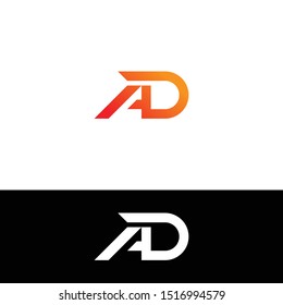 AD or A & D logo concept design for commercial uses.