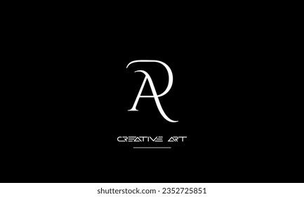 AD, DA, A, D abstract letters logo monogram