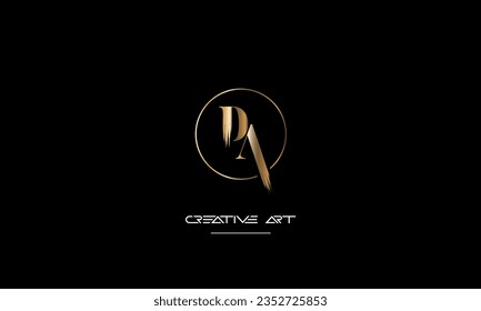 AD, DA, A, D abstract letters logo monogram