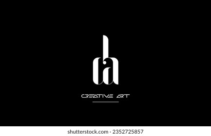 AD, DA, A, D abstract letters logo monogram