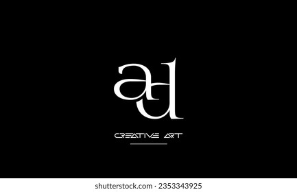 AD, DA, A, D abstract letters logo monogram