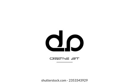 AD, DA, A, D abstract letters logo monogram