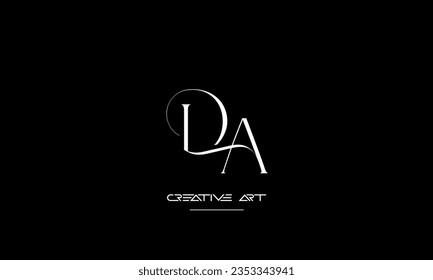 AD, DA, A, D abstract letters logo monogram