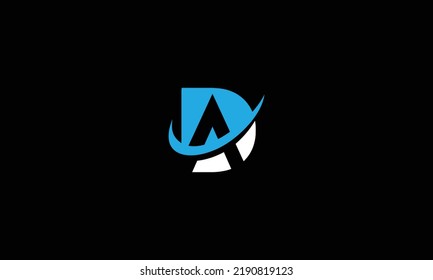  AD ,DA ,A ,D letters abstract logo monogram 