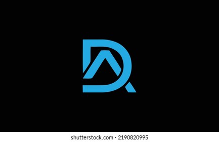  AD ,DA ,A ,D letters abstract logo monogram 