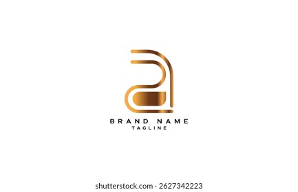 AD, DA, Abstract initial monogram letter alphabet logo design