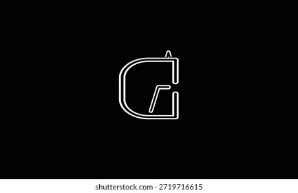 MONOGRAMA DEL LOGOTIPO DE LA LETRA ABSTRACTAS DE AD, DA