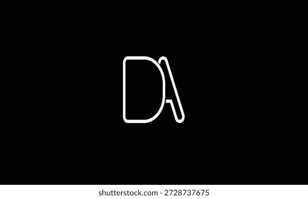 AD, DA ABSTRACT LETTER LOGO MONOGRAM